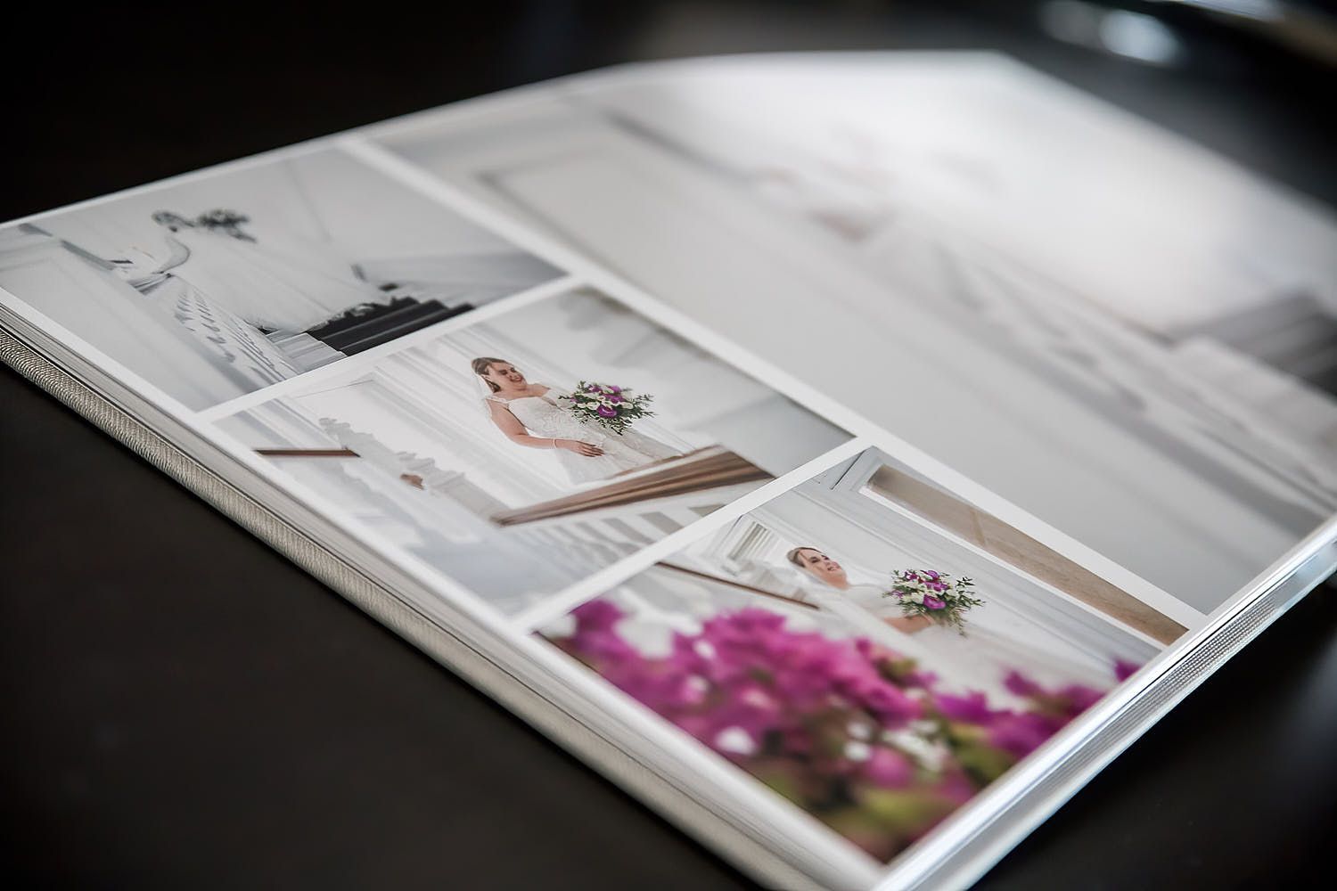 Livre photo avec des images de mariage