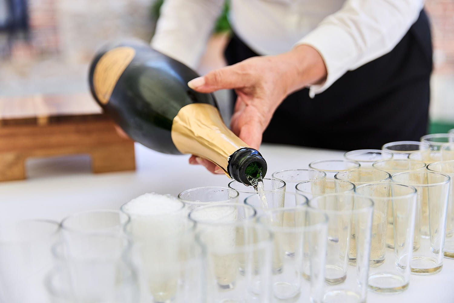 Vin d’honneur après une cérémonie de mariage
